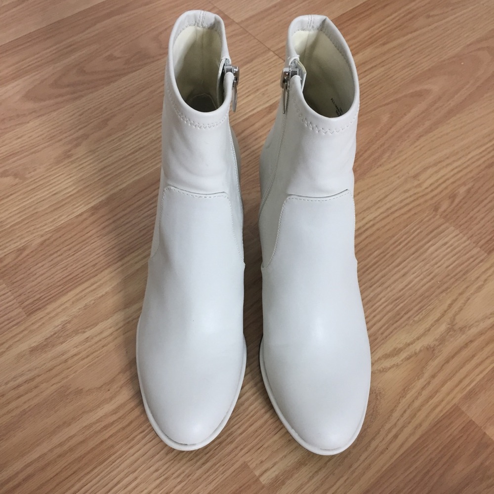 MARC FISHER White / Off White Spring Ankle Boots